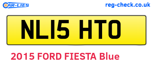 NL15HTO are the vehicle registration plates.