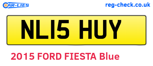 NL15HUY are the vehicle registration plates.