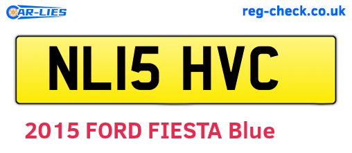 NL15HVC are the vehicle registration plates.