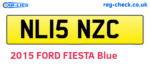 NL15NZC are the vehicle registration plates.