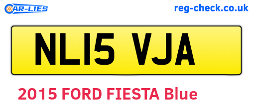 NL15VJA are the vehicle registration plates.