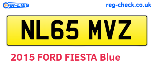 NL65MVZ are the vehicle registration plates.