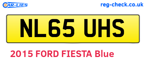 NL65UHS are the vehicle registration plates.