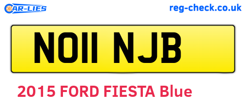NO11NJB are the vehicle registration plates.
