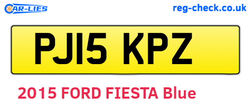PJ15KPZ are the vehicle registration plates.