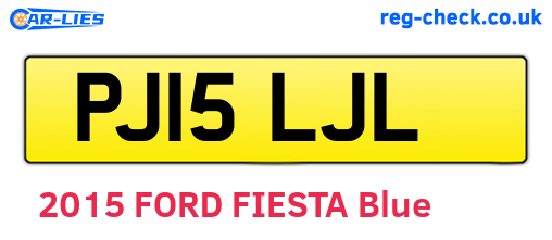 PJ15LJL are the vehicle registration plates.