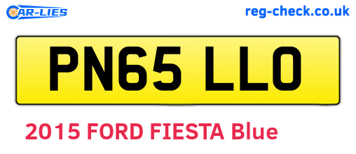 PN65LLO are the vehicle registration plates.