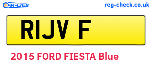 R1JVF are the vehicle registration plates.