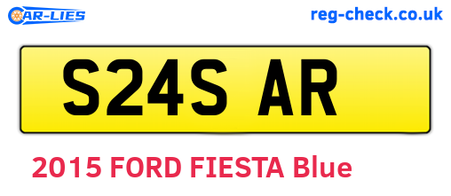 S24SAR are the vehicle registration plates.