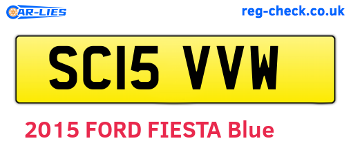 SC15VVW are the vehicle registration plates.