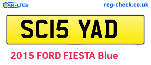 SC15YAD are the vehicle registration plates.