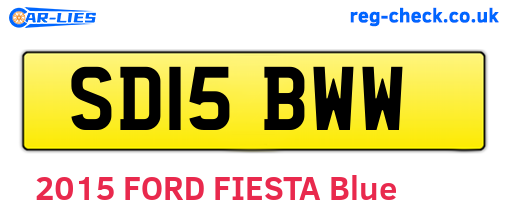SD15BWW are the vehicle registration plates.
