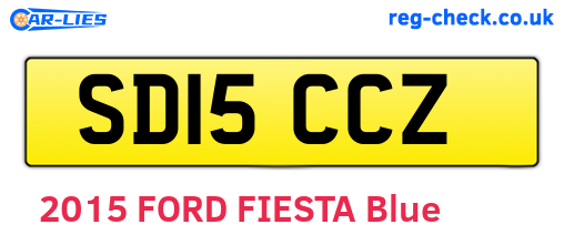 SD15CCZ are the vehicle registration plates.
