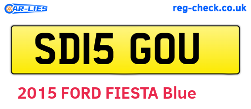 SD15GOU are the vehicle registration plates.