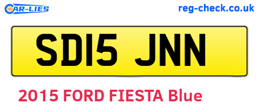 SD15JNN are the vehicle registration plates.