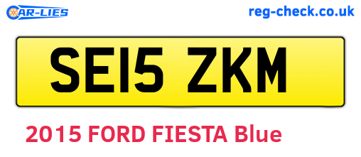 SE15ZKM are the vehicle registration plates.