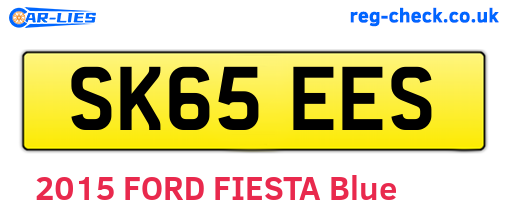 SK65EES are the vehicle registration plates.