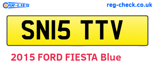 SN15TTV are the vehicle registration plates.