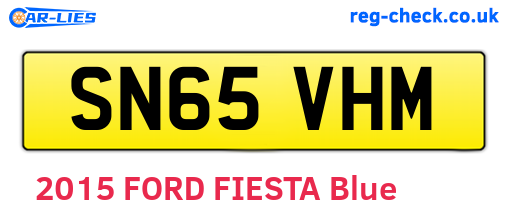 SN65VHM are the vehicle registration plates.