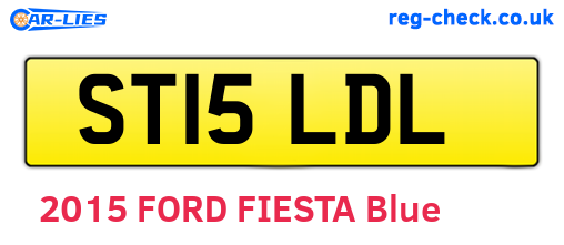 ST15LDL are the vehicle registration plates.