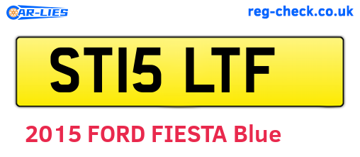 ST15LTF are the vehicle registration plates.