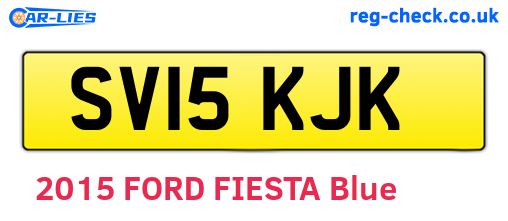 SV15KJK are the vehicle registration plates.