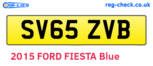 SV65ZVB are the vehicle registration plates.