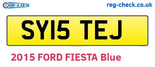 SY15TEJ are the vehicle registration plates.