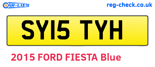SY15TYH are the vehicle registration plates.