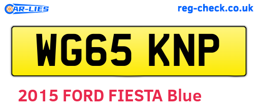WG65KNP are the vehicle registration plates.