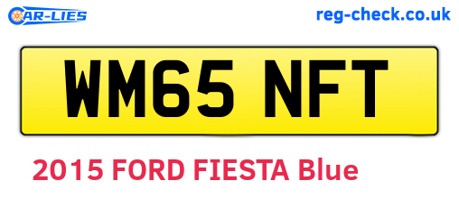 WM65NFT are the vehicle registration plates.