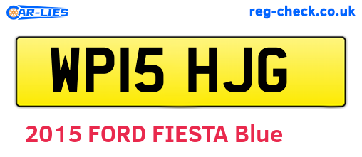 WP15HJG are the vehicle registration plates.