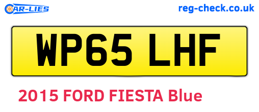 WP65LHF are the vehicle registration plates.