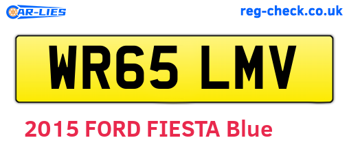 WR65LMV are the vehicle registration plates.
