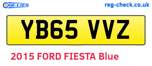 YB65VVZ are the vehicle registration plates.