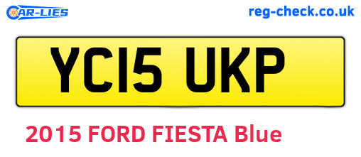 YC15UKP are the vehicle registration plates.