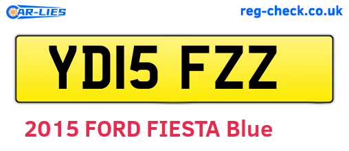 YD15FZZ are the vehicle registration plates.