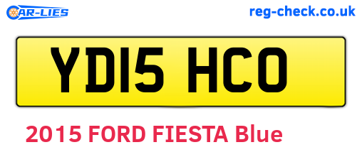 YD15HCO are the vehicle registration plates.