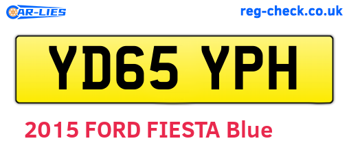 YD65YPH are the vehicle registration plates.