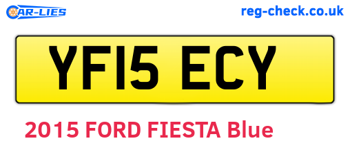 YF15ECY are the vehicle registration plates.