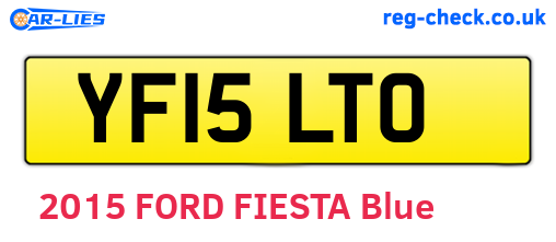 YF15LTO are the vehicle registration plates.