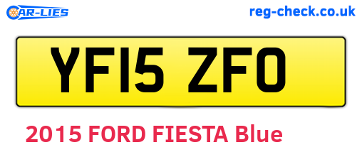 YF15ZFO are the vehicle registration plates.