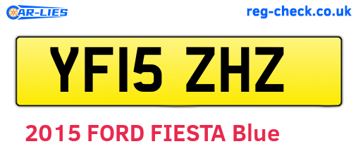 YF15ZHZ are the vehicle registration plates.