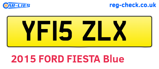 YF15ZLX are the vehicle registration plates.