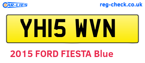 YH15WVN are the vehicle registration plates.