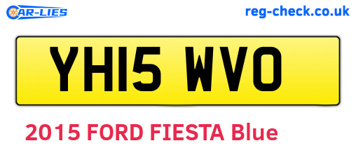 YH15WVO are the vehicle registration plates.