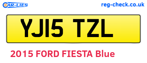 YJ15TZL are the vehicle registration plates.