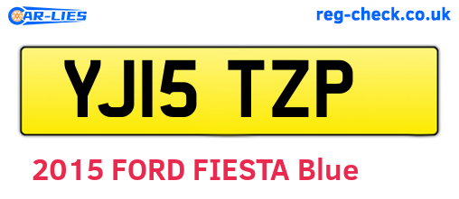 YJ15TZP are the vehicle registration plates.