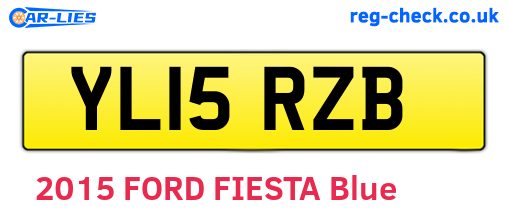 YL15RZB are the vehicle registration plates.