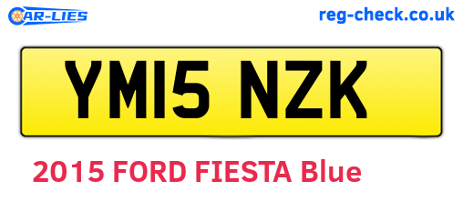 YM15NZK are the vehicle registration plates.